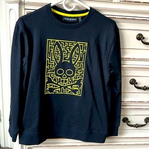 Brand new with tags Psyco bunny navy sweat shirt